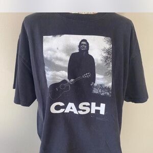 Vintage Johnny Cash Zion Rootswear Black Tee